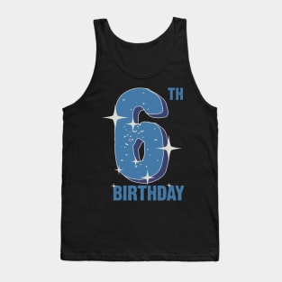 6th birthday for boys Tank Top